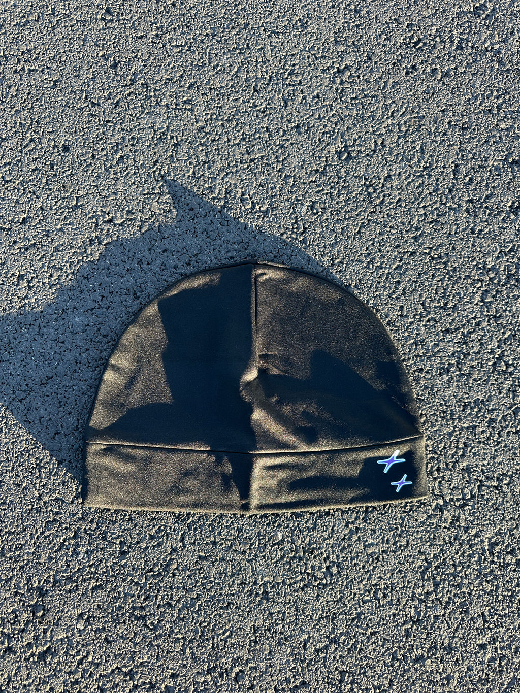 SKULL CAP BLACK AND PURPLE