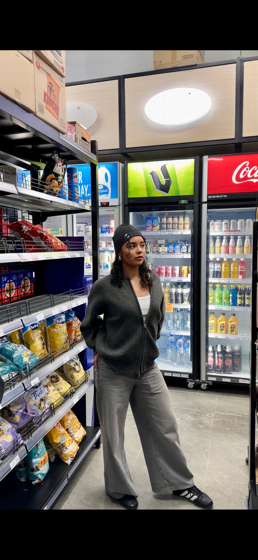 SKULL CAP BLACK AND WHITE